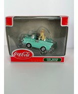 Coca Cola Town Square Collection 57 Chevy Convertible Car Dog Figurine C... - $24.99