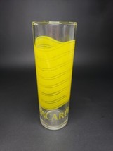 Libbey BACARDI LIMON Yellow Bat Rum Highball Logo Drinking Glass 7&quot; - £3.66 GBP