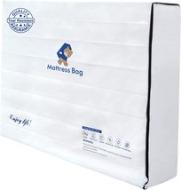 Mattress Bags For Moving And Storage,6 Mil Waterproof Zippered Mattress - £27.39 GBP