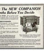1916 Sewing Machine New Companion Advertisement Perry Mason DWMYC2 - $367.32 MXN