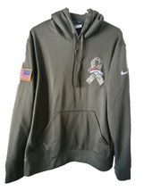 Nike Denver Broncos Large NFL Military Salute SWEATER Pull Over Green Camo Therm - £31.00 GBP