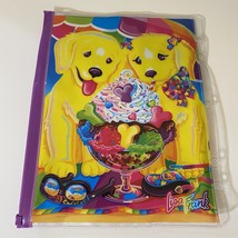 Vintage Lisa Frank Casey &amp; Candy Dogs Ice Cream Sundae 5 Ring Pencil Pouch Case - $69.99