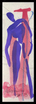 Entwined Figures Series No. 4 = C Peterson Original Watercolor Painting = Aceo - $152.19