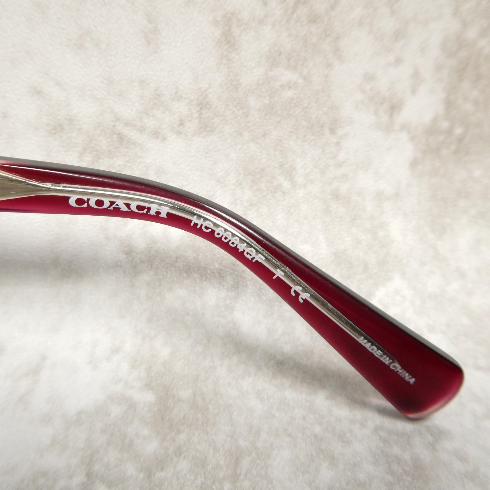 Coach Bordeaux Crystal Sunglasses Eyeglasses FRAMES - HC6084QF 5383 52-19-135 Item image 11