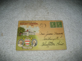 Mount Vernon Virginia Souvenir picture Postcard Folder 1928 18 pictures - £39.46 GBP