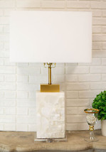 27&quot;H Contemporary Elegant Stacked Marble Gold Plated Metal Table Lamp W/... - $149.99
