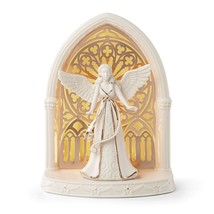 Lenox Lighted Angel Scene Figurine Illuminations Pierced Archway Christmas NEW - £71.94 GBP