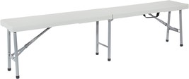 Single, 6 Foot Folding Bench Made Of Office Star Resin For Indoor Or Out... - £64.44 GBP