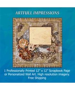 &quot;Vintage Cream &amp; Lace&quot; Personalized Scrapbook Page or Wall Art - $410.08 MXN