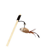 Anywags Pet Toys Catcher Stick Wood Brown Mouse Interactive Accessories - $27.30 CAD