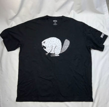 Duluth Trading Co Longtail T Shirt Mens Size 2XL Angry Beaver Graphic Black - £19.70 GBP