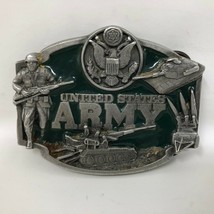 VTG Siskiyou United States Army Green Belt Buckle 1987 Military Tank Sol... - £27.68 GBP