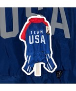 Dog Tracksuit Team USA Olympics Sz L red white blue patriotic sport pet ... - $16.92