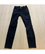 FRAME Le Skinny De Jeanne Jeans in Film Noir (Black) Size 27 - €32,97 EUR