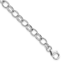 Amore La Vita Silver  Polished 5mm 7.5 inch with Fancy Lobster Clasp Charm Brace - $88.25