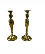 Vintage Brass Candlestick Holder MCM 12&quot; Tall Large Heavy Made in Japan ... - $40.69 CAD