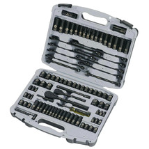 Mechanic Tool Socket Set Drive Black Laser Etched SAE &amp; Metric 1/4 in. &amp; 3/8 in - £204.37 GBP