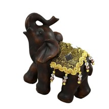 Animal Statue  HIGH QUALITY Elephant Statue Crafts Lucky Stachu Elephant... - £21.52 GBP