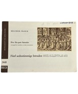 VTG Melchior Franck 5 Six-Part Intradas for Recorders Moeck Verlag 1970 ... - €16,31 EUR