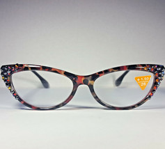 Reading Glasses Embellished with Glittering Crystals from Swarovski® with Case - £24.12 GBP