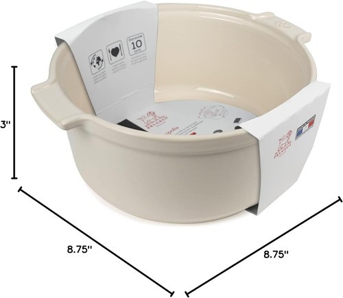 Peugeot Appolia Soufflé Dish Ceramic Ovenware with Handles - Ecru Item image 3