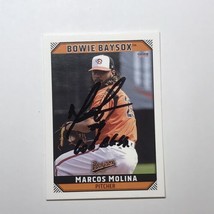 2019 Marcos Molina Signed Orioles Autographed card Bowie Baysox - £2.75 GBP