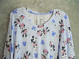 Disney Mickey Minnie Mouse Women 3X Pajama Top Pullover Top Long Sleeves Knit - £8.69 GBP