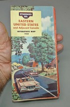 1960 Standard Oil Eastern United States &amp; Canada Road Map (fair condition) - £8.61 GBP