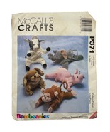 McCalls Crafts P371 Bambenanies Bean Bag Animal Sewing Pattern - €9,99 EUR