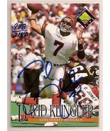 David Klingler signed autographed Football card - £7.21 GBP