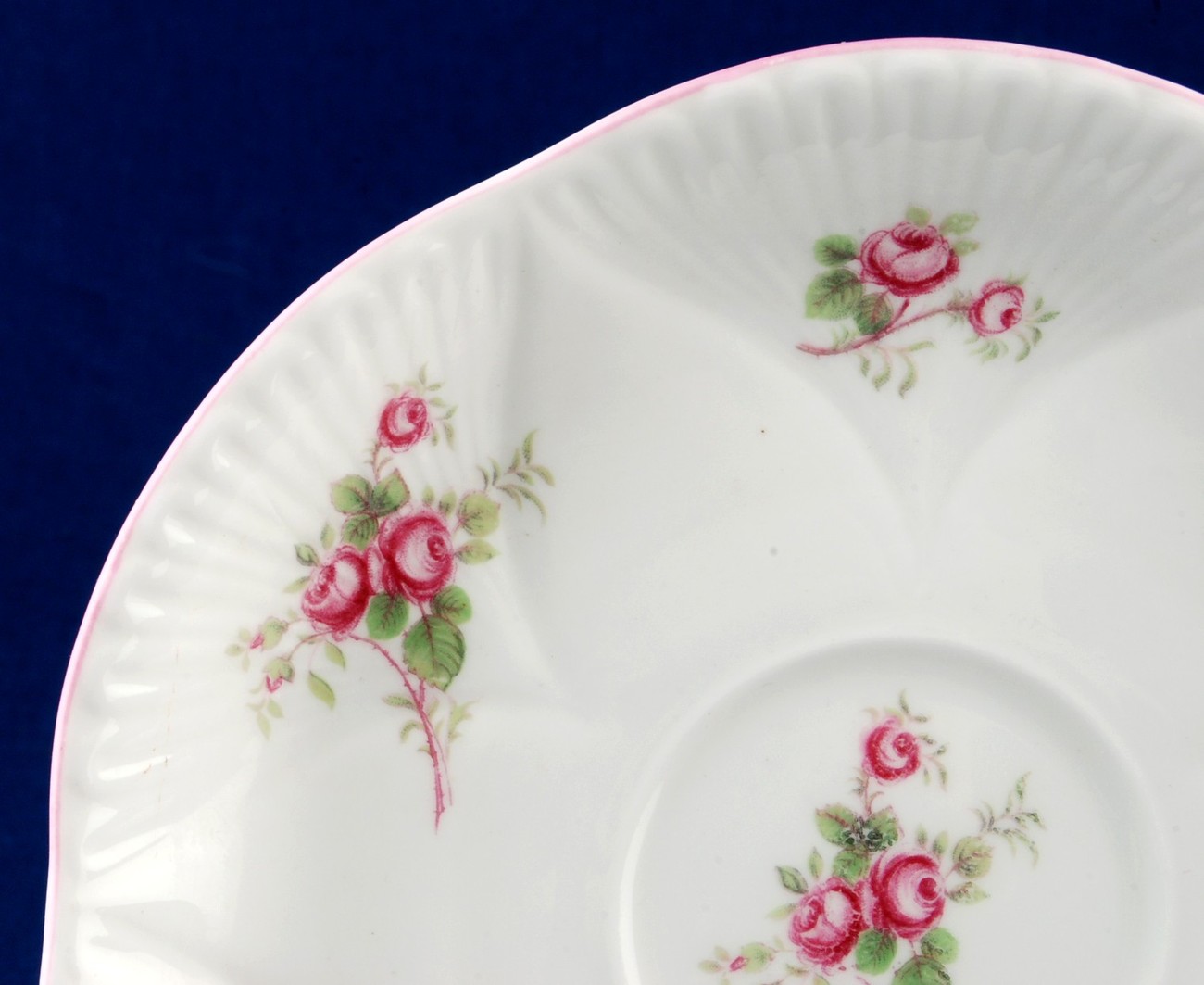 Shelley Rose Spray Dainty Saucer Pink Trim Used Bone China England Item image 2