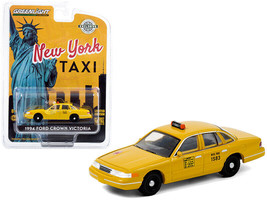 1994 Ford Crown Victoria Yellow &quot;NYC Taxi&quot; (New York City) &quot;Hobby Exclusive&quot; ... - £12.39 GBP