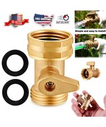Garden Hose 3/4” Shut-Off Valve, Heavy Duty Solid Brass Connector - $262.73 MXN