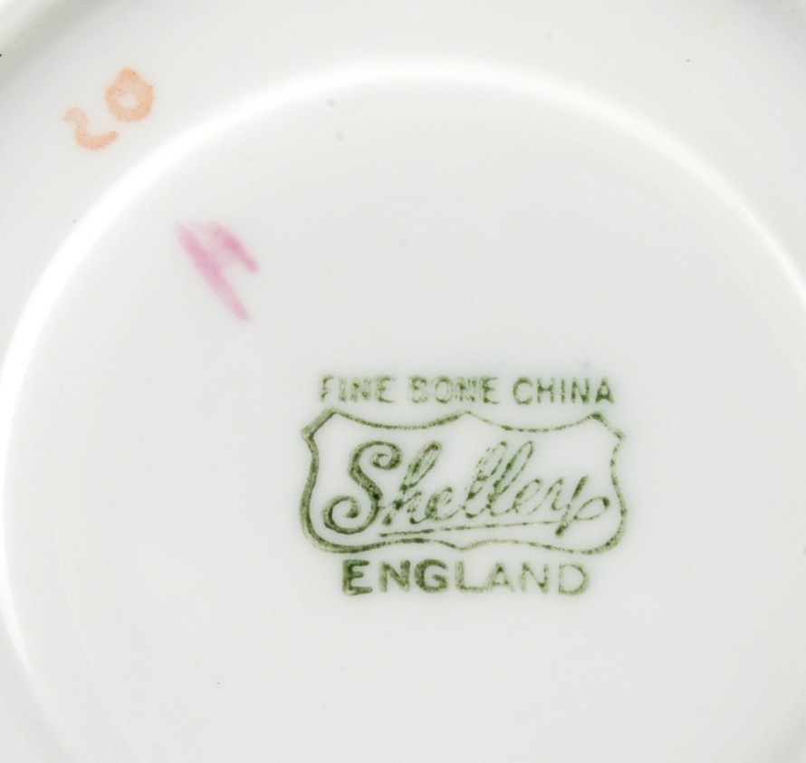Shelley Rose Spray Dainty Saucer Pink Trim Used Bone China England Item image 3
