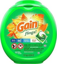 Gain Laundry Detergent Soap Pods Flings Aroma Boost Island Fresh Scent HE 81-Ct - £46.85 GBP