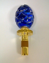   Faberge Emerald Blue Crystal Pine Cone Bottle Stopper - £279.12 GBP