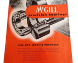 1954 McGill Precisione Cuscinetti Misura E Capacità Manuale H-54 Catalogo - $25.54