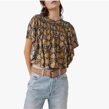 Free People Floral Printed Ruffled Up Top * Large - £14.21 GBP