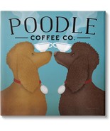 Vintage Poodle Coffee Co Canvas Wall Art Design By Ryan Fowler - £59.19 GBP