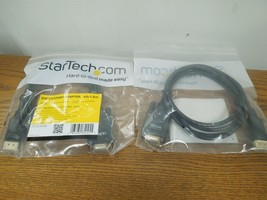 StarTech.com DP2VGAMM6 6' Displayport to VGA Cable - M/M Adapter New - Set of 2 - $30.00