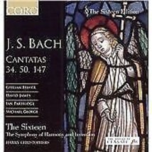 Cantatas 34, 50, 147 (Christophers, the Sixteen, Fisher) CD (2006) Pre-Owned - £11.97 GBP