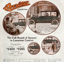 1917 Willys Overland Touring Sedan Coupe Automobile Car Advertisement 16 x 11&quot; - £32.23 GBP