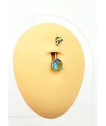 Crystal Belly Button Ring - Navel Ring - Surgical Steel - 14 Gauge - $12.99