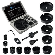 Hole Saw Set, 16Pcs Hole Saw Kit With General Purpose 3/4&quot; To 5&quot;(19-127Mm) Saw B - £29.89 GBP