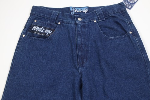 Deadstock Vintage 90s Y2K Streetwear Mens 33x34 Baggy Wide Leg Skateboard Jeans Item image 2