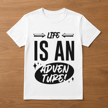 Life Is An Adventure Womens Short Sleeve Shirts - $14.99