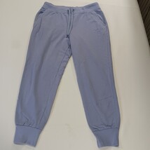 FILA Women’s Jogger Sweatpants Lavender Purple Drawstring Logo Size L (32×27) image 15