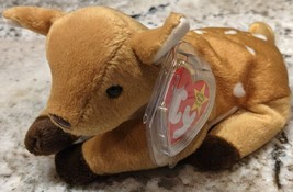 New Whisper  Deer Ty Beanie Baby, Birth Year  April 5th 1997,Tush Tag Re... - $9.95