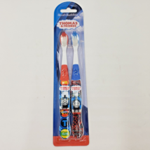 Thomas &amp; Friends Character Toothbrush 2-pk Childs BrushBuddies 2017 Collectible - £7.63 GBP