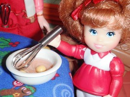 Ceramic Bowl of Egg Yolk & Whisk Lot fits Fisher Price Loving Family Dollhouse - $3.95